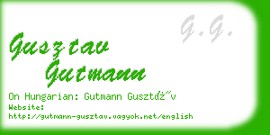 gusztav gutmann business card